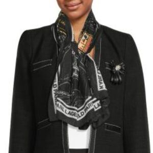 KARL LAGERFELD Karl’s Paris Square Scarf